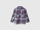 Boys Check Flannel Shirt - Purple