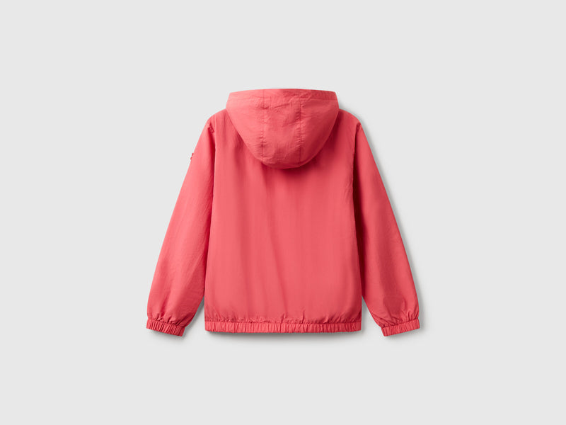 Junior Girls Rain Defender Jacket - Coral