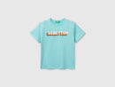 Boys Logo T-Shirt - Aqua