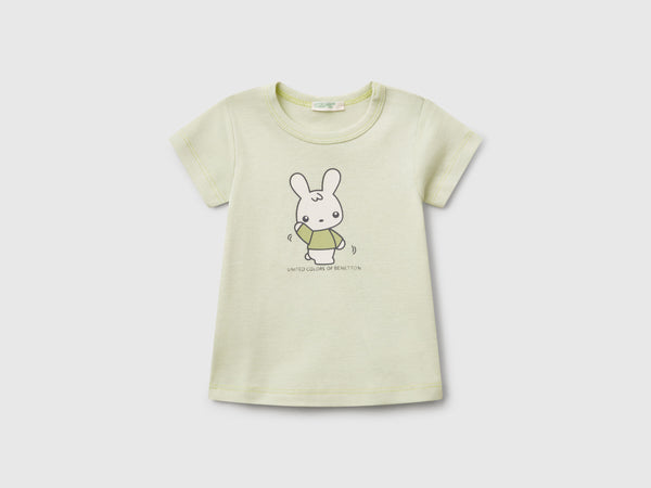 Front Print T-Shirt - Green