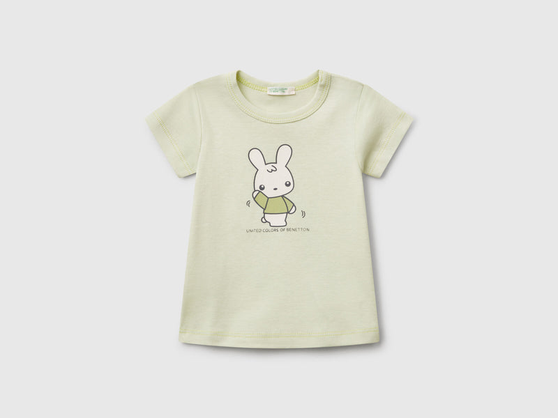 Front Print T-Shirt - Green