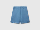 Junior Boys Jog Shorts - Petrol Blue