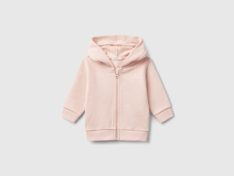 Zip Hoodie - Soft Pink