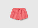 Junior Girls Jog Shorts - Coral
