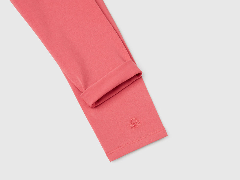 Girls Leggings - Coral