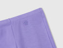 Girls Plain Leggings - Purple