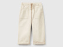 Boys Cuffed Non Denims - Beige