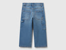 Boys Cargo Pocket Jean - Denim