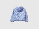 Girls Diamond Hooded Jacket - Lavender