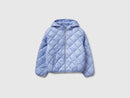 Girls Diamond Hooded Jacket - Lavender