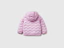 Girls Hooded Puffer Jacket - Lilac