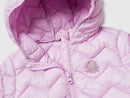 Girls Hooded Puffer Jacket - Lilac