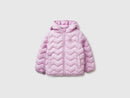 Girls Hooded Puffer Jacket - Lilac
