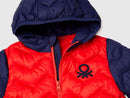 Boys Padded Jacket - Red & Navy