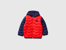 Boys Padded Jacket - Red & Navy