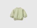 Newborn Bunny Applique Sweatshirt - Light Green
