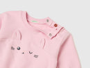 Newborn Ear Applique Sweatshirt - Pink