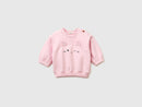 Newborn Ear Applique Sweatshirt - Pink