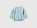 Newborn Bunny Applique Sweatshirt - Sky Blue