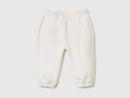 Newborn Bunny Applique Jogs - White