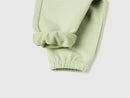 Newborn Bunny Applique Joggers - Light Green
