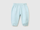 Newborn Bunny Applique Jogs - Sky Blue