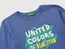 Boys Logo Long Sleeve T-Shirt - Airforce Blue