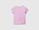 Girls Glitter Print T-Shirt - Lilac