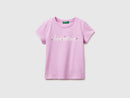 Girls Glitter Print T-Shirt - Lilac