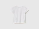 Girls Glitter Print T-Shirt - White