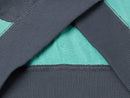 Boys Ribbed Trim Ziptop - Green & White