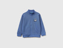 Boys Zip Up Sweatshirt - Airforce Blue