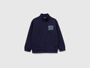 Boys Zip up Sweatshirt - Navy