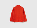 Boys Zip Up Sweatshirt - Orange