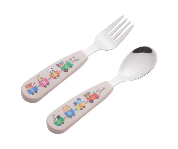 All Aboard 2 Piece Kids Travel Cutlery + Case