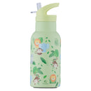 Jungle Water Bottle Flip Straw 350ml