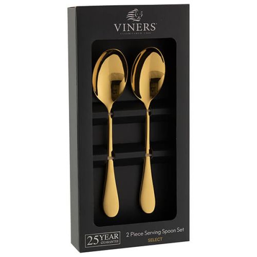 Select Gold 2piece Serving Spoon Set