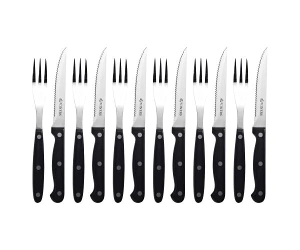 Everyday 12 Piece Steak Knife & Fork Set