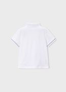 Boys Short Sleeve Polo - White