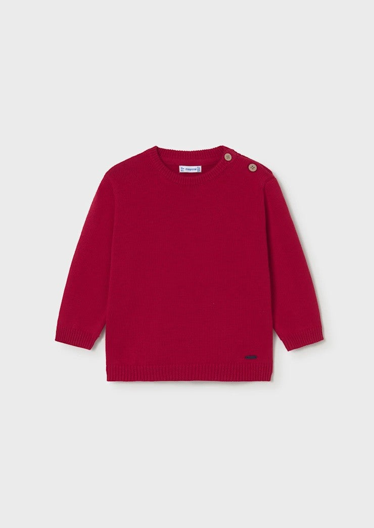 Round Neck Jumper - Red