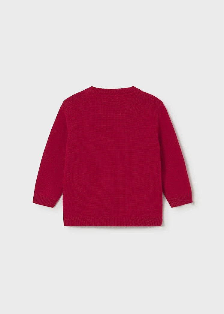 Round Neck Jumper - Red