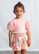 Patterned Pleated Skirt - Blossom