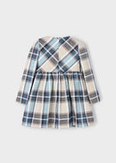 Plaid Dress - Navy