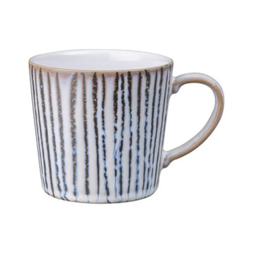 Light Grey Vertical Wax Large Mug
