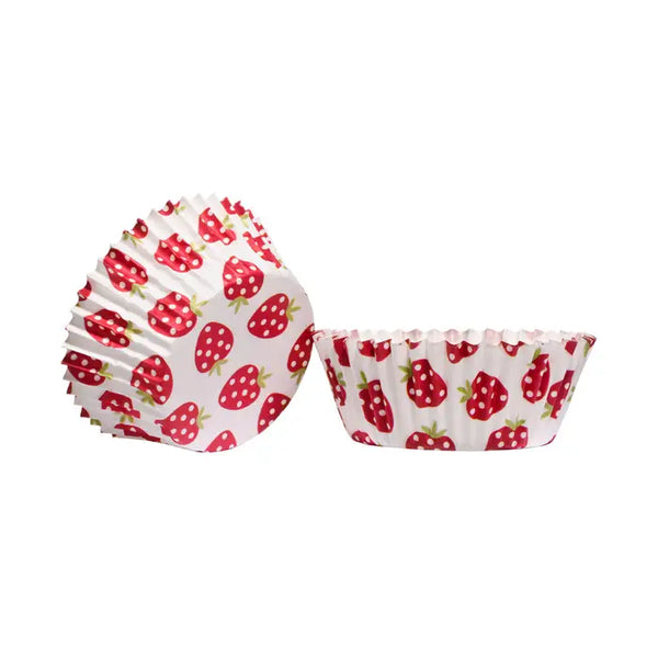 Strawberry Cupcake Cases - Set of 60