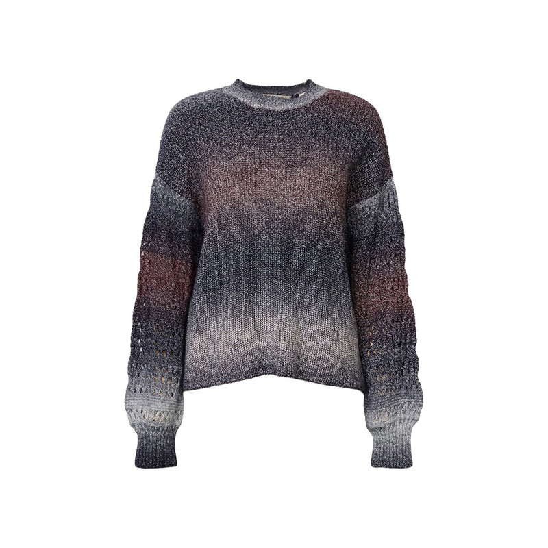 Round Neck Jumper - Aubergine