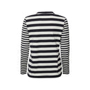 Stripe Round Neck Jumper - Navy