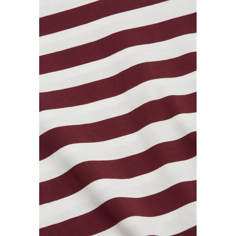 Stripe Round Neck Jumper - Aubergine