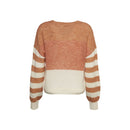 Casual Round Neck Jumper - Caramel