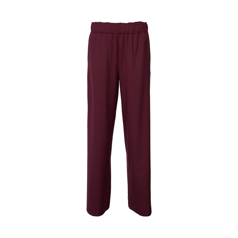 Wide Leg Trouser - Aubergine